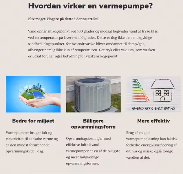 Hvordan fungerer en varmepumpe?